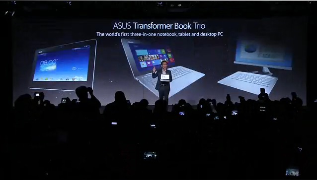 un momento de la presentación del nuevo ordenadore Asus