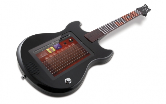 accesorio para convertir un iPad en un guitarra