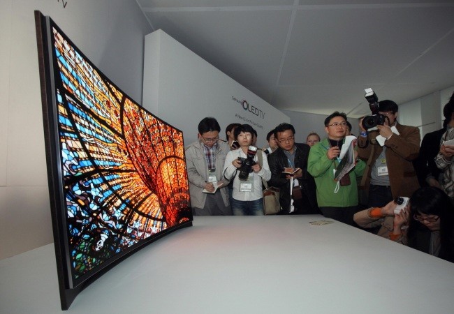 el nuevo modelo de tv de pantalla curva de Samsung