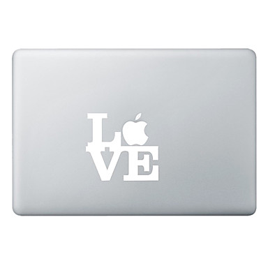 pegatina para MacBook con escrita "Love"