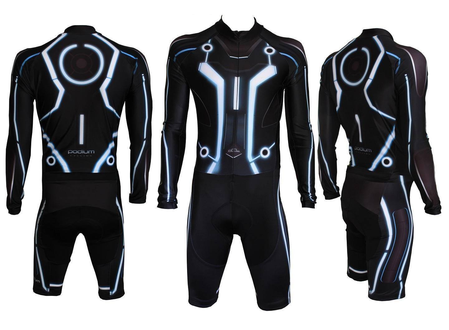 equipación de ciclismo que homenaja a Tron