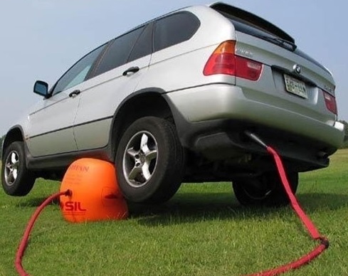 la esfera que ayuda a cambuar la rueda pinchada del coche