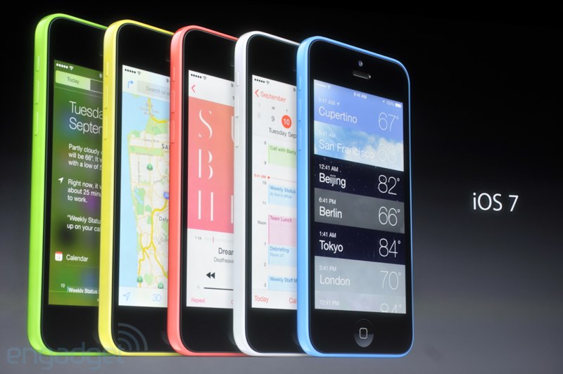 los diferentes colores del iPhone 5c