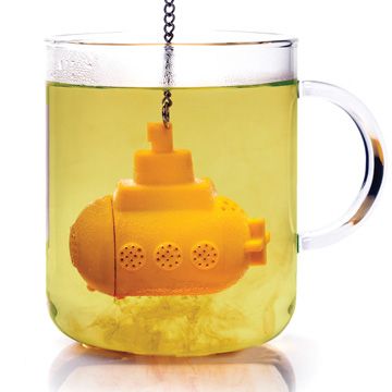 filtro para té inspirado en el submarino amarillo