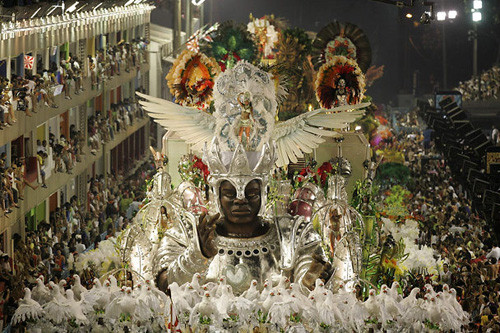 Carroza en el sambódromo de Río de Janeiro