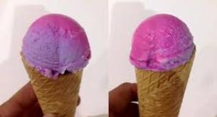 El helado mágico que cambia de color 