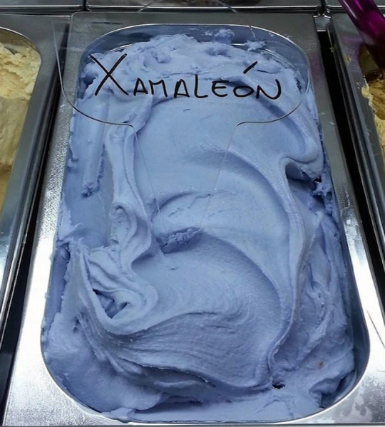 Helado azul Xamaleón