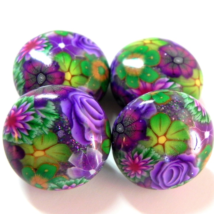 Cuentas hechas con fimo