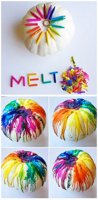 Calabaza de colores para Halloween 