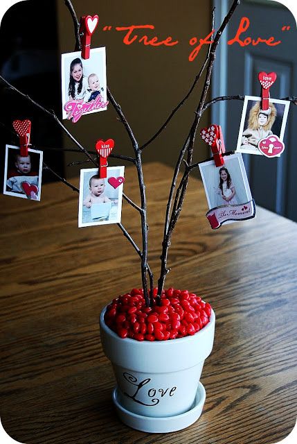 Árbol decorativo para día de San Valentín