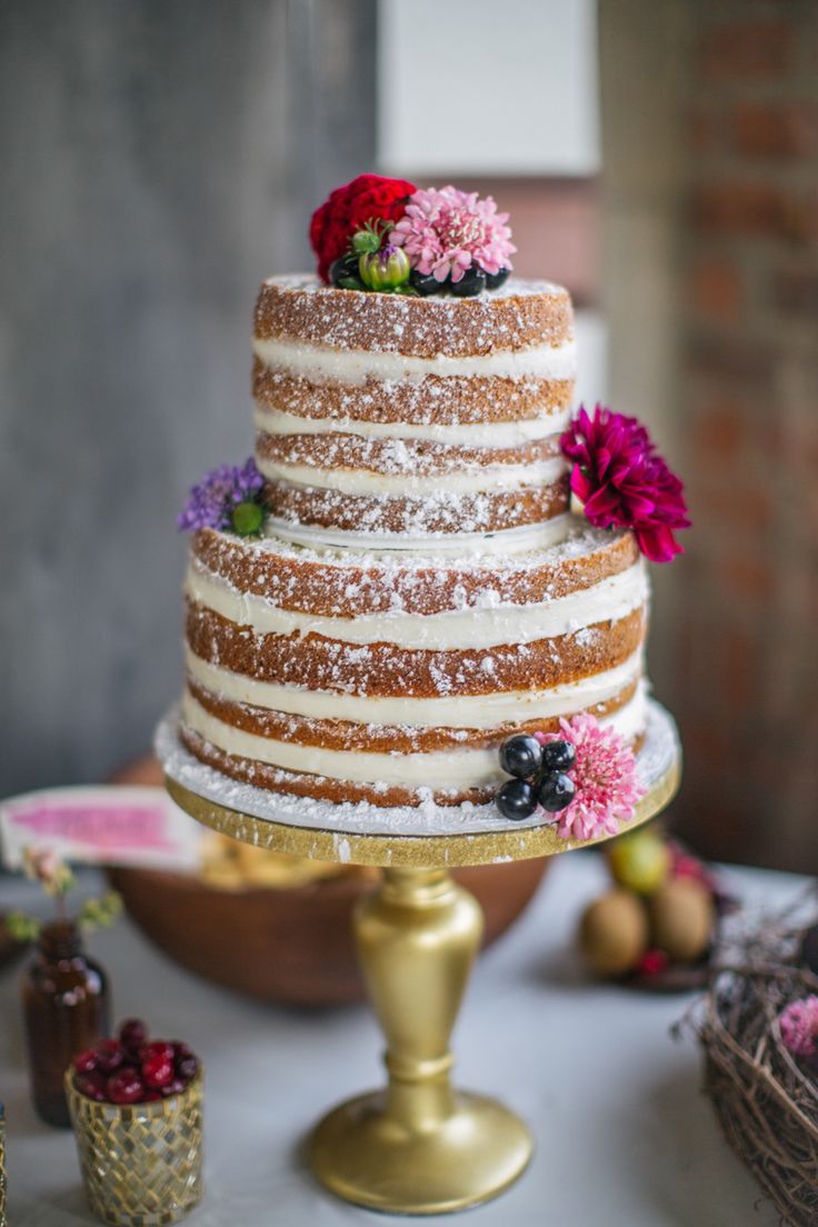 La moda de las naked cakes o “tartas desnudas”