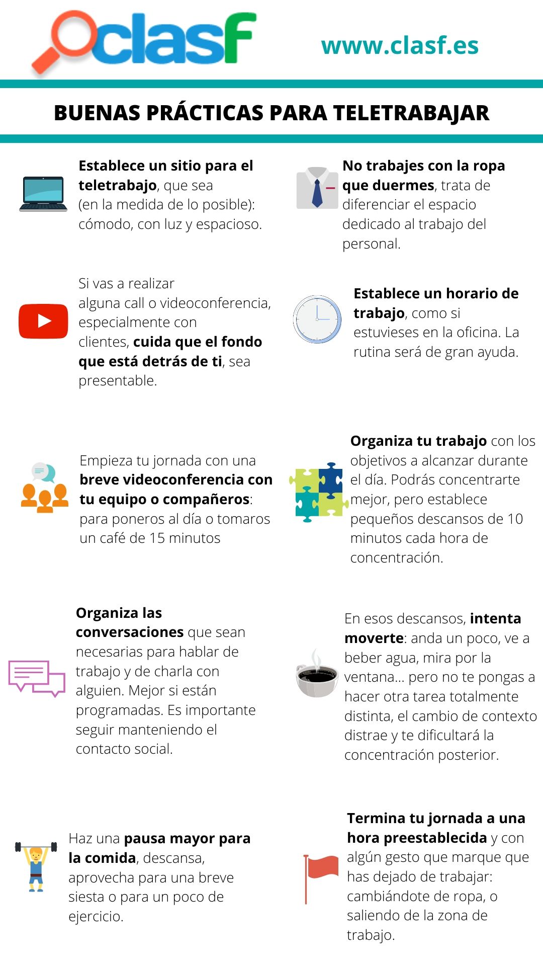 recomendaciones para el teletrabajo