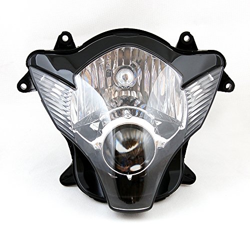 Artudatech Faros delanteros de motocicleta, faros delanteros de repuesto para SUZU-KI GSXR 600/750 K6 2006 2007