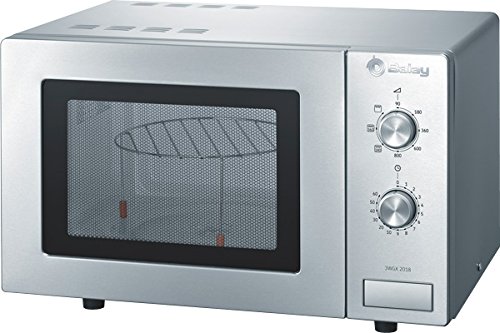 Balay 3WGX2018 - Microondas con grill, 800 W / 1000 W, 17 L, color gris Balay 3WGX2018 - Microondas con grill, 800 W / 1000 W, 17 L, color gris