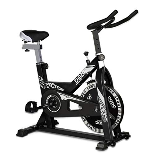 Bicicleta de ciclismo indoor, F-Bike y F-Racer con manillar y asiento ajustables, transmisión silenciosa por correa, volante cromado de 18 kg, bicicleta de ejercicios,Ideal Cardio Trainer,Negro