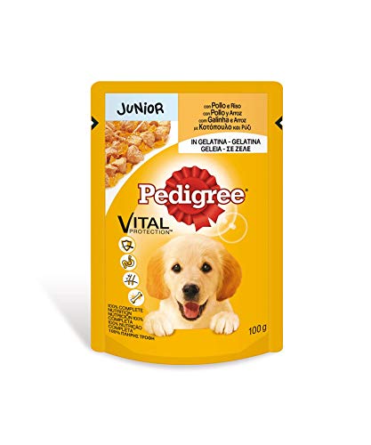 Bolsita para perros junior de pollo y arroz 100g | [Pack de 24]