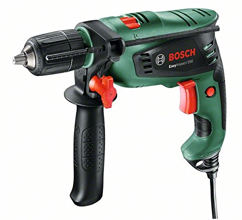 Bosch EasyImpact 550 - Taladro percutor (550 W, empuñadura adicional, tope de profundidad, maletín) Bosch EasyImpact 550 - Taladro percutor (550 W, empuñadura adicional, tope de profundidad, maletín)