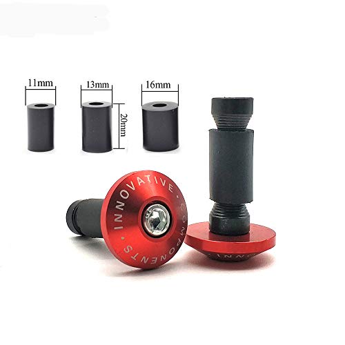 BOYISEN Topes de Manillar Moto Manillar Perillas Aluminio Ajustar agarres de 7/8"con 3 adaptadores de tamaño para Honda Kawasaki Suzuki Yamaha BMW Ducati (Rojo) BOYISEN Topes de Manillar Moto Manillar Perillas Aluminio Ajustar agarres de 7/8"con 3 adaptadores de tamaño para Honda Kawasaki Suzuki Yamaha BMW Ducati (Rojo)