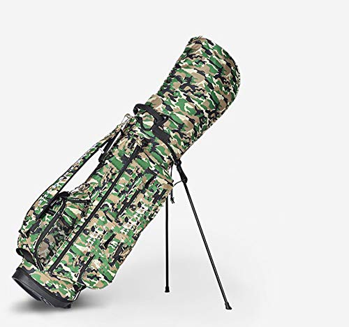 BYBYC Impermeable Soporte del Golf Bolsa Ultra seco para los días de Lluvia en el Campo de Golf de Peso Ligero con Doble Acolchado Correa de Transporte,Camo BYBYC Impermeable Soporte del Golf Bolsa Ultra seco para los días de Lluvia en el Campo de Golf de Peso Ligero con Doble Acolchado Correa de Transporte,Camo