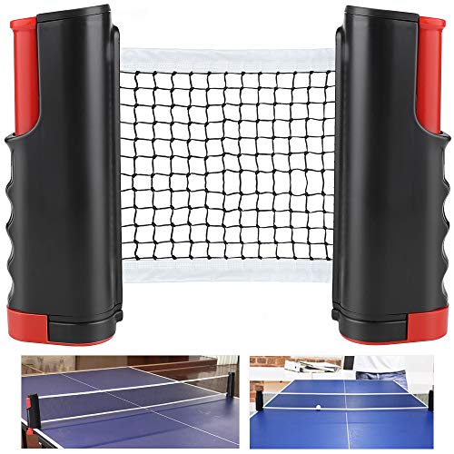 CHUER Red de Tenis de Mesa, Red Ajustable de Ping Pong Repuesto Portátil Retráctil Table Tennis Net - Ping Pong Net para Entrenamiento Abrazaderas, Longitud Ajustable 170 (MAX) x 14.5cm CHUER Red de Tenis de Mesa, Red Ajustable de Ping Pong Repuesto Portátil Retráctil Table Tennis Net - Ping Pong Net para Entrenamiento Abrazaderas, Longitud Ajustable 170 (MAX) x 14.5cm