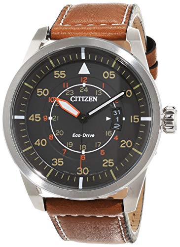 Citizen Reloj Analógico para Hombre de Cuarzo con Correa en Cuero AW1360-12H Citizen Reloj Analógico para Hombre de Cuarzo con Correa en Cuero AW1360-12H