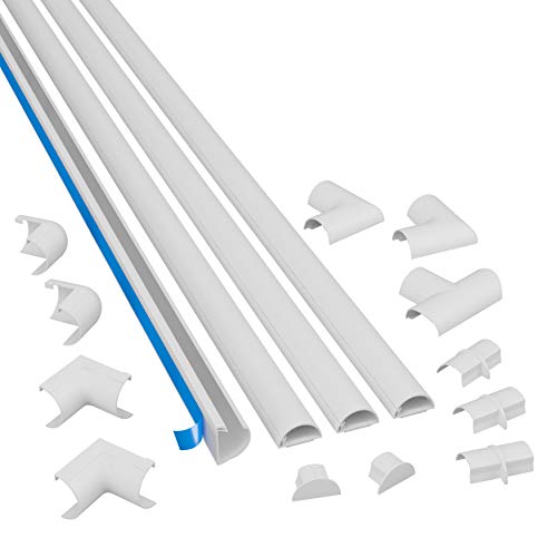 D-Line 3015KIT001 Multipack de Canaleta para Cableado, Blanco, 30x15mm (Mini), Set de 4 Piezas D-Line 3015KIT001 Multipack de Canaleta para Cableado, Blanco, 30x15mm (Mini), Set de 4 Piezas