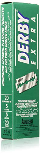Derby E1 - Pack de 100 hojas en acero inoxidable Derby E1 - Pack de 100 hojas en acero inoxidable