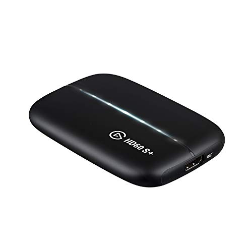 Elgato Game Capture HD60 S+ Tarjeta de captura 1080p60 HDR10 con traspaso de señal 4K60 HDR10 sin retardo, tecnología de latencia ultrabaja, Negro