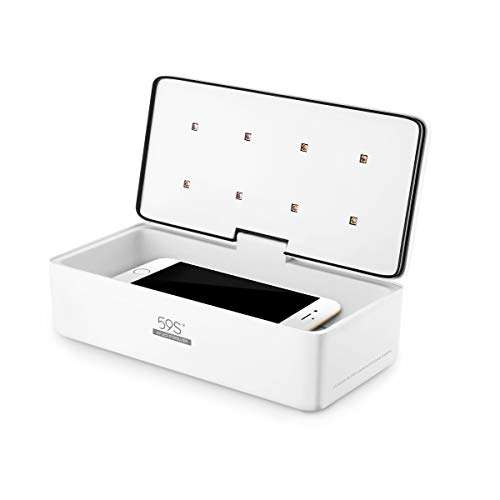 Esterilizador UV, 59S UV Esterilizador Caja LED con 8 Bolas Lámpara de Esterilización Rápida 99.9%, Adecuado para Teléfonos Celulares, Gafas, Estética, Herramientas de Belleza y Cuidado Personal, etc Esterilizador UV, 59S UV Esterilizador Caja LED con 8 Bolas Lámpara de Esterilización Rápida 99.9%, Adecuado para Teléfonos Celulares, Gafas, Estética, Herramientas de Belleza y Cuidado Personal, etc