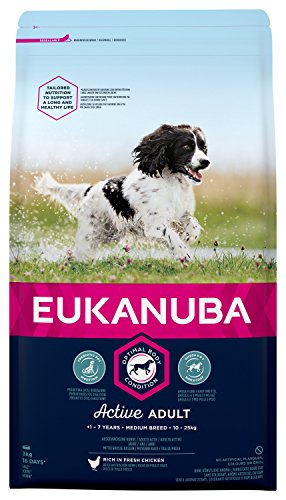 Eukanuba Raza Mediana Adulto Activo rico en pollo fresco Eukanuba Raza Mediana Adulto Activo rico en pollo fresco