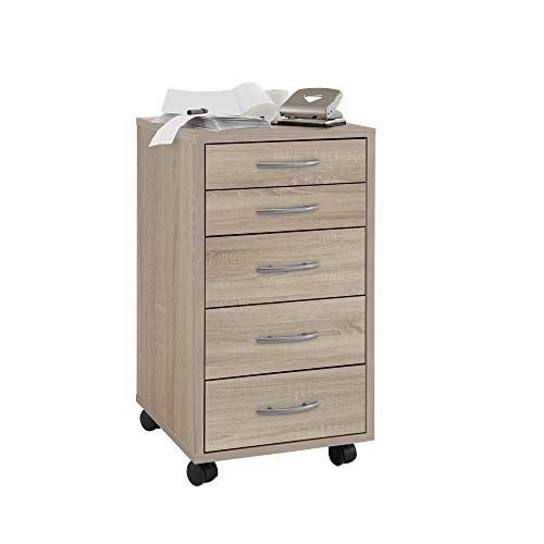 FMD Möbel Freddy Mueble Auxiliar, Roble Rústico, 33x38x63.5 cm FMD Möbel Freddy Mueble Auxiliar, Roble Rústico, 33x38x63.5 cm