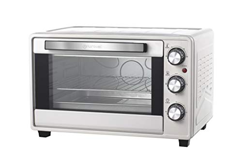 Grunkel - Horno eléctrico multifunción de sobremesa de 23 litros en color plata con 1600W de potencia. Ideal para pizzas y pan. Modelo HR-23 Silver Grunkel - Horno eléctrico multifunción de sobremesa de 23 litros en color plata con 1600W de potencia. Ideal para pizzas y pan. Modelo HR-23 Silver