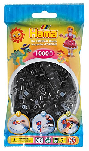 Hama 207-18 - Negro Perlas, 1000 Hama 207-18 - Negro Perlas, 1000