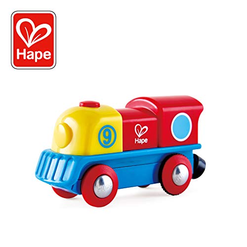 Hape International Brave Little Engine Locomotora Valiente, Multicolor, Talla única (E3820)