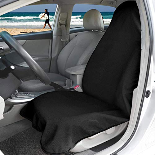 Hiveseen Funda de Asiento Coche Delanteros Universal, Toalla Microfibra 100% Impermeable, Antideslizante y Sudor Absorbente Súper, Lavable a máquina, Protectora Cubierta Silla Auto para Fitness(Negro) Hiveseen Funda de Asiento Coche Delanteros Universal, Toalla Microfibra 100% Impermeable, Antideslizante y Sudor Absorbente Súper, Lavable a máquina, Protectora Cubierta Silla Auto para Fitness(Negro)
