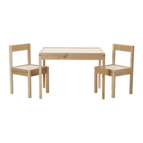 IKEA LÄTT Mesa para niños con 2 sillas, blanco, pino - 501.784.11 IKEA LÄTT Mesa para niños con 2 sillas, blanco, pino - 501.784.11