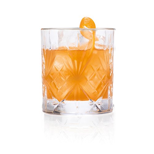 Juego de 6 vasos bajos de cristal de la colección Melodia de RCR para whisky de 230 ml. Modelo: 25935020006