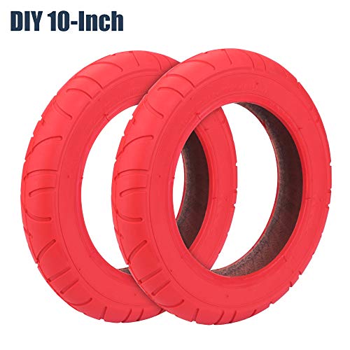 Konesky Neumático para Patinete Electrico, Reforma de DIY 10 Pulgadas Ruedas de Reemplazo Antideslizamiento Scooter Eléctrico Compatible con Xiaomi M365 (2 Pieces Rojo) Konesky Neumático para Patinete Electrico, Reforma de DIY 10 Pulgadas Ruedas de Reemplazo Antideslizamiento Scooter Eléctrico Compatible con Xiaomi M365 (2 Pieces Rojo)