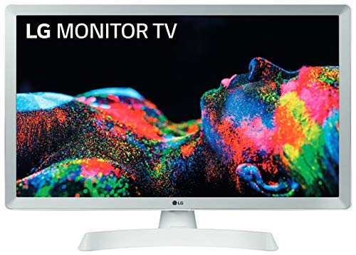 LG 24TL510V-WZ - Monitor TV de 61 cm (24") con pantalla LED HD (1366 x 768 píxeles, 16:9, DVB-T2/C/S2, 250 cd/m², 5ms, 5M:1, 10W, 1xHDMI 1.3, 1xUSB 2.0) Color Blanco