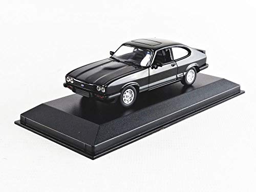 Minichamps 940082220 - Ford Capri 1982 Black - Escala 1/43 - vehículo en Miniatura Minichamps 940082220 - Ford Capri 1982 Black - Escala 1/43 - vehículo en Miniatura