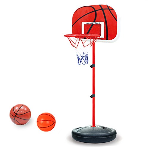 PELLOR Canasta Aro de Baloncesto Ajustable,150CM/170CM Aro de Blaconcesto con Balancesto para Niños y Infantils