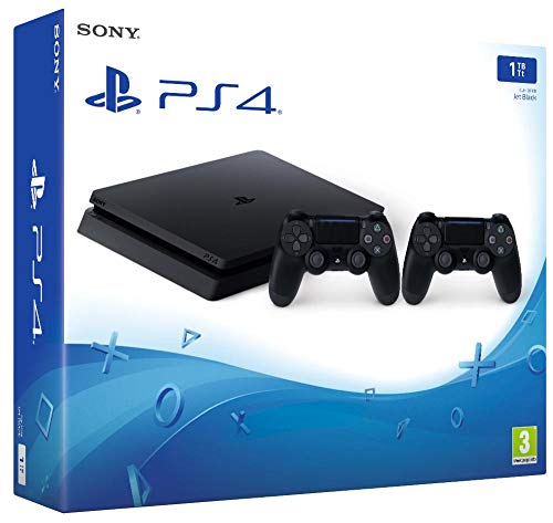PlayStation 4 (PS4) - Consola de 1 TB + 2 Dual Shock 4 Wireless Controller