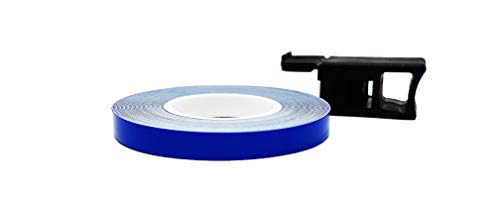 Quattroerre 10285 - Cintas reflectantes para ruedas, color azul, 7 mm x 6 m