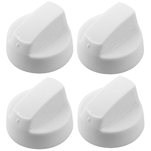 Spares2go Universal blanco mando de control para todas las marcas y modelos de hornos y fuegos (paquete de 4)