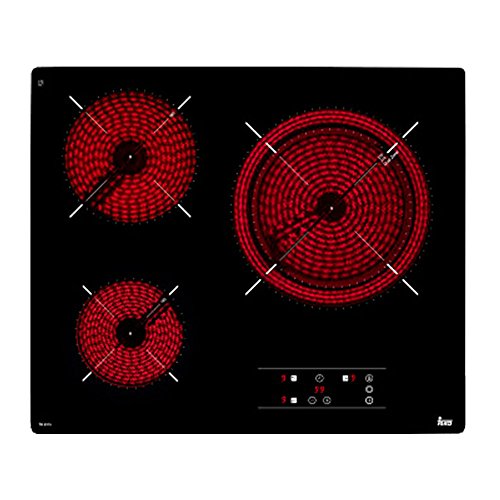 Teka TB6315  - Placa (Integrado, Ceramic hob, Vidrio, Front trim, Tocar) Negro, 60,5 x 51,5 x 6,3 cm