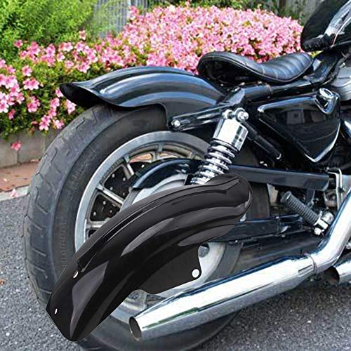 Welltobuy Guardabarros Trasero de Motocicleta para Harley Davidson 883 XL1200 Guardabarros Modificado, Negro