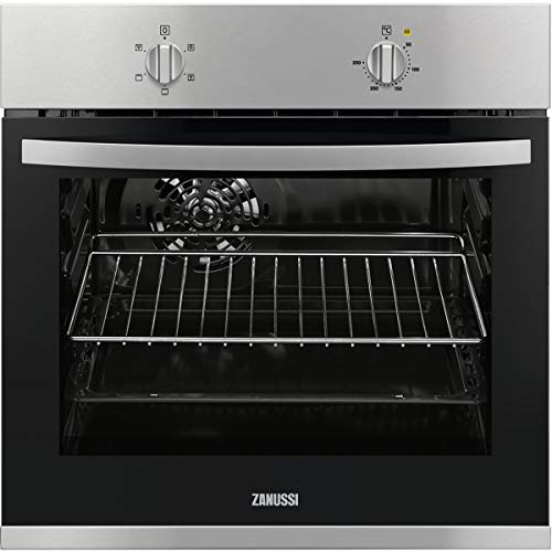 Zanussi ZOB20311XU Horno Multifunción, 4 funciones, Mandos Fijos, Antihuellas, Bandeja de Esmalte Gris, Parrilla Cromada, Inox, Clase A, 53 Litros Zanussi ZOB20311XU Horno Multifunción, 4 funciones, Mandos Fijos, Antihuellas, Bandeja de Esmalte Gris, Parrilla Cromada, Inox, Clase A, 53 Litros