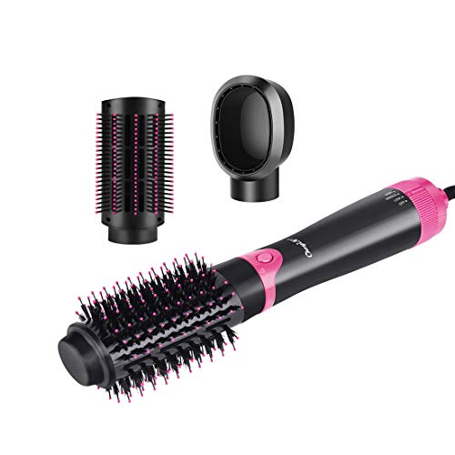 3 en 1 Cepillo Secador, 3 Velocidades Cepillo de Aire Caliente/Soplador -1000W Hot Air Brush/Peine - Puede Rizado o Alisado el Cabello Para Cabello Seco/Mojado 3 en 1 Cepillo Secador, 3 Velocidades Cepillo de Aire Caliente/Soplador -1000W Hot Air Brush/Peine - Puede Rizado o Alisado el Cabello Para Cabello Seco/Mojado