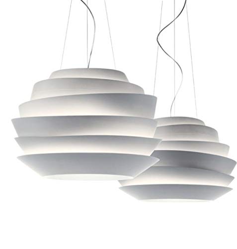 5151BuyWorld Lámpara La Luz Que Cuelga Le Soleil Foscarini Onda Del Blanco Inicio Rose Suspensión Lámpara Lámpara Colgante Diseñada Por 63Cm De Diámetro Vicente García Jiménez {White & White}