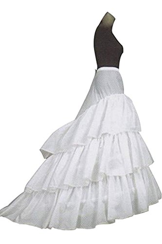 A-Line mujer enagua miriñaque blanca para novia guardainfante de novia enagua falda paseo nupcial de 3 capas vestido de novia accesorios de la boda